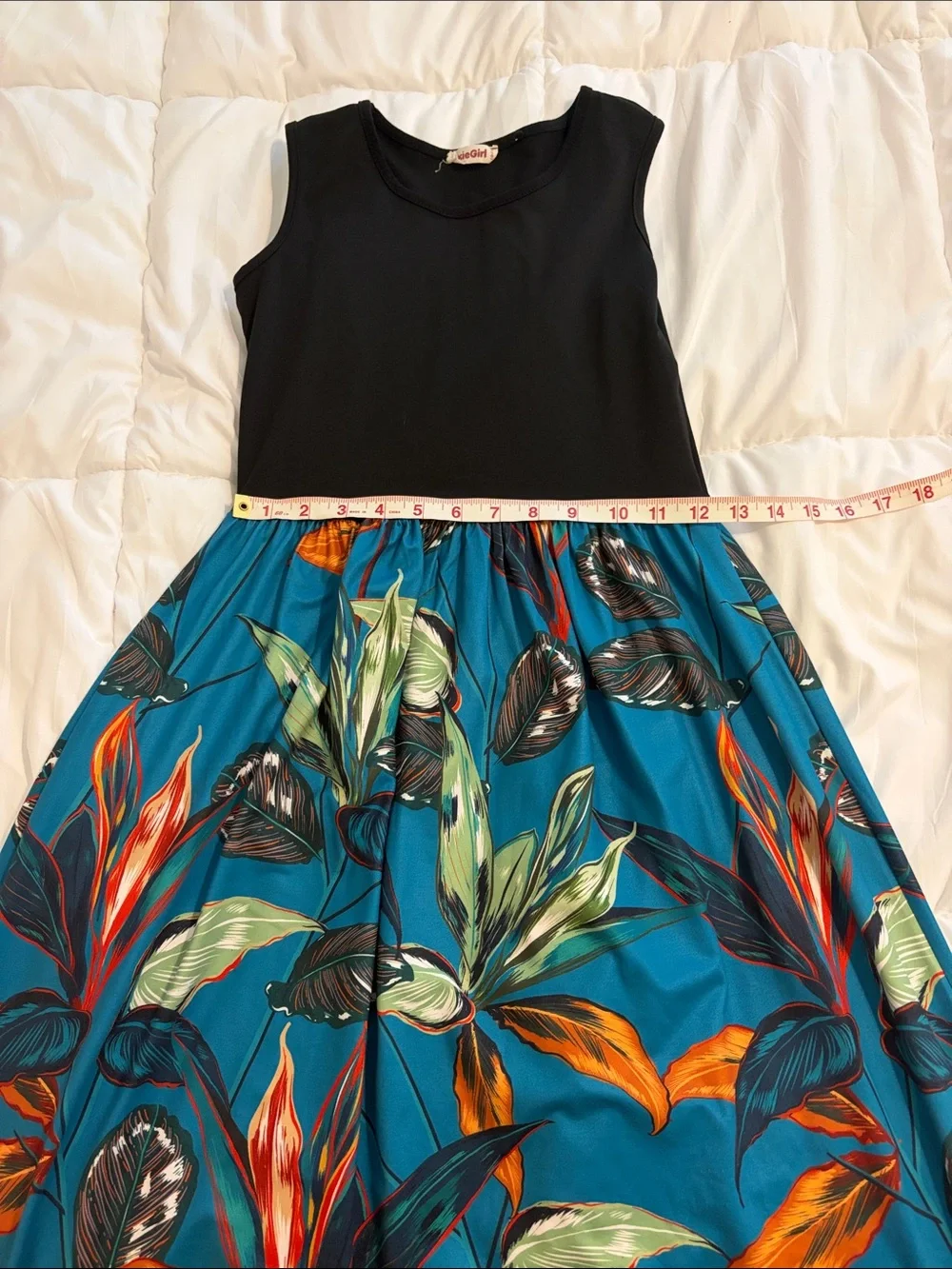 Moxie girls tropical maxi dress - Size 10/12